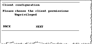 nCipher nShield Connect Client configuration screen with the client permissions set to Unprivileged